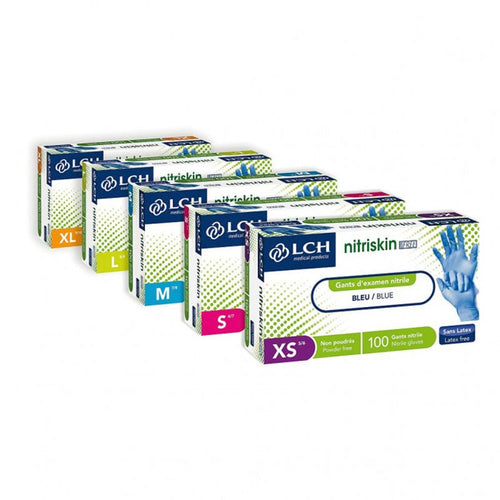 Gants Nitrile Non Poudrés Forte Résistance Très Confortable - Massilia Dental - Fournitures Matériel Cabinet Dentaire