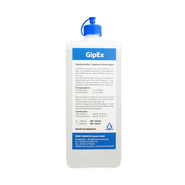GipEx Solvant à Plâtre Sans Acide - Solution Prête à l'Emploi - Massilia Dental - Fournitures Matériel Cabinet Dentaire
