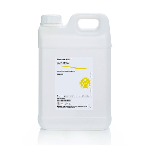 Gypstray Solvant plâtre Zhermack 3 litres - Nettoyage PE - Massilia Dental - Fournitures Matériel Cabinet Dentaire