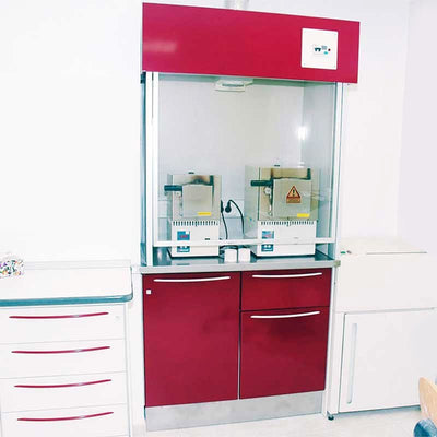 Hotte Vitrée JEB Four à Cylindre – Hotte de Chauffe Dentaire - Massilia Dental - Fournitures Matériel Dentaire