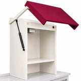 Hotte aspirante four à cylindre porte métallique avec vérins couleur RAL4004