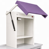 Hotte aspirante four à cylindre porte métallique avec vérins couleur RAL4005