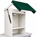 Hotte aspirante four à cylindre porte métallique avec vérins couleur RAL6005