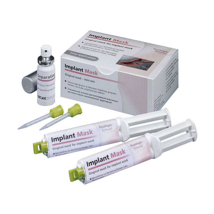 Implants Mask Detax fausse gencive rose en cartouche