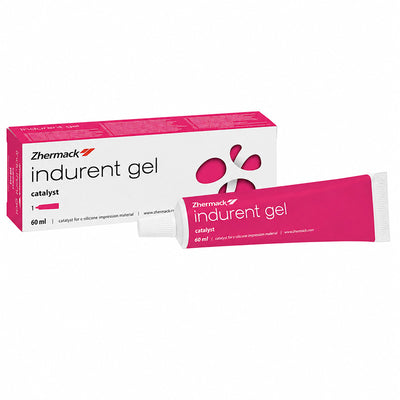 Indurent Gel Zhermack rose catalyseur silicone tube 60 ml cabinet dentaire boite