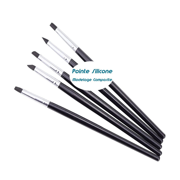 Spatule Embout Silicone Modelage Composite - Kit 5 Pièces