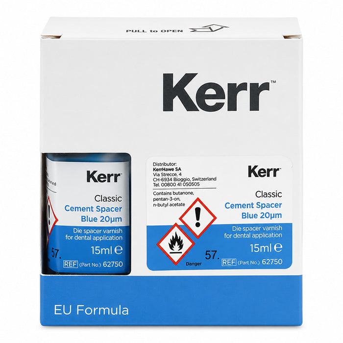 Die Spacer Kerr Lab bleu 20 µm pour dies en plâtre et restaurations dentaires CFAO