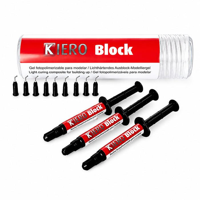 KIERO BLOCK seringue composite espaceur rouge fluide pour réservoir