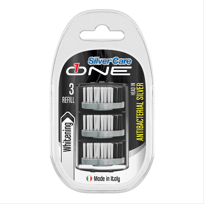 Blister Silver Care 3 Têtes Rechange Blanchiment Kit 9 mois - Massilia Dental - Fournitures Matériel Cabinet Dentaire