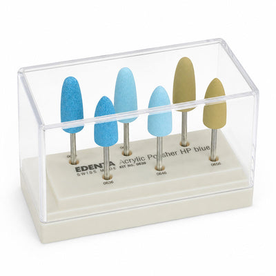 Kit polissage résine Edenta 6 pièces cabinet dentaire
