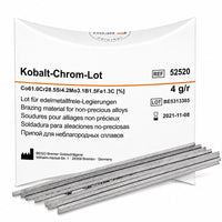 Soudure Kobalt-Chrom-lot Bego pour alliage chrome-cobalt  - 1150°C baguettes