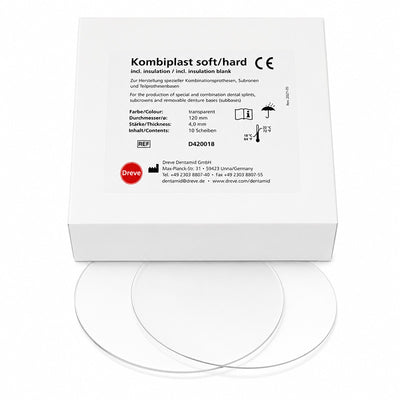 Kombiplast Dreve plaque thermoformable bicouche PETG EVA pour gouttière anti-bruxisme