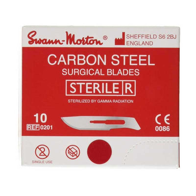 Lame de bistouri Swann Morton N° 10 Emballage Stérile 100 U - Massilia Dental - Fournitures Matériel Cabinet Dentaire