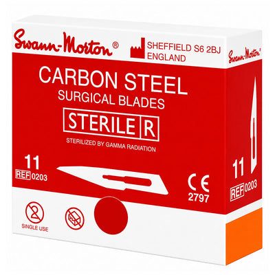 Lame Swann Morton N° 11 emballage individuel stérile 100 pièces