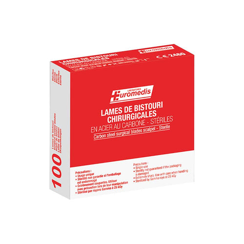 Lames de Bistouri Numéro 11 - Fabrication Acier Carbone - Massilia Dental - Fournitures Matériel Cabinet Dentaire