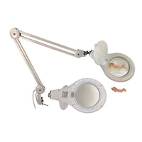 Lampe Etabli Leds Loupe 5 Dioptries Fixation Type Etau. - Massilia Dental - Fournitures Matériel Cabinet Dentaire