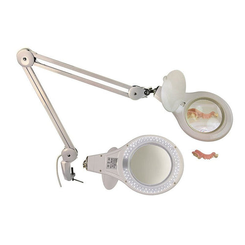 Lampe Etabli Leds Loupe 5 Dioptries Fixation Type Etau. - Massilia Dental - Fournitures Matériel Cabinet Dentaire