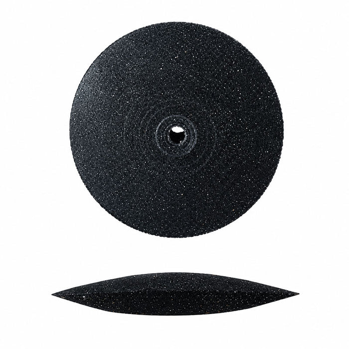 Lentille caoutchouc Dedeco noire polissage chrome-cobalt