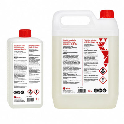 Liquide électrolytique Mestra pour le polissage des stellites chrome colbalt