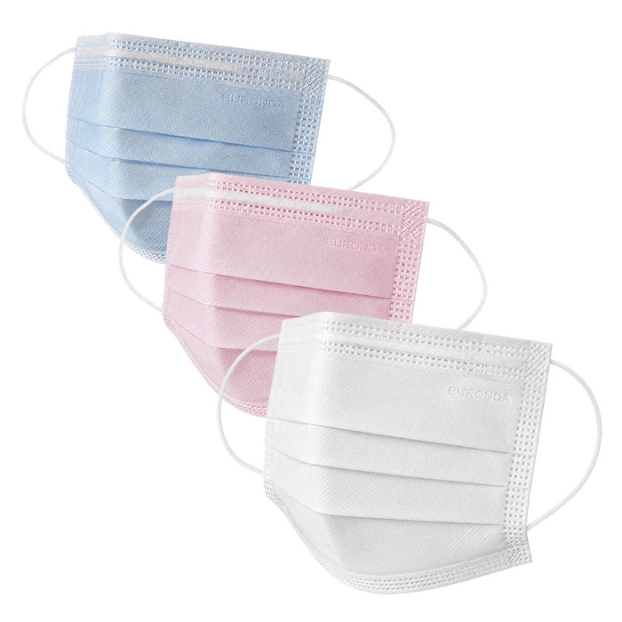 Masques chirurgicaux 3 couches Euronda Monoart - Elastics