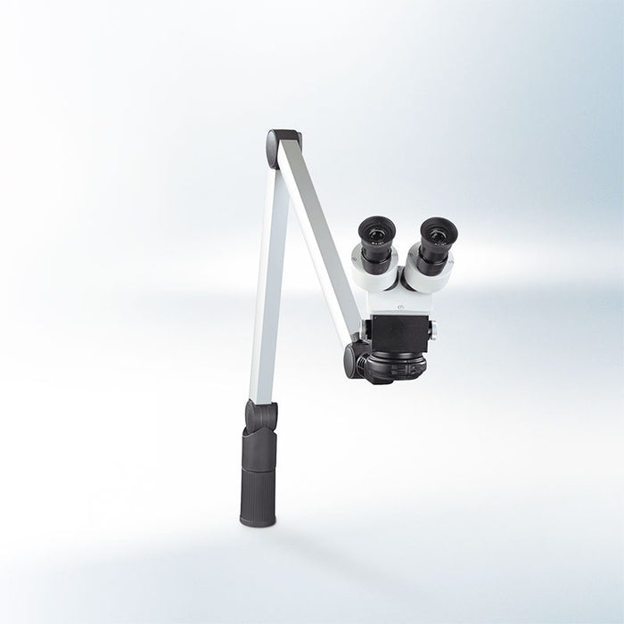 Binocular mobiloscope contains for work on establishment with lighting