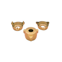 Moufle Laiton 2 Parties 3 Points Calage - Forme Ronde - Massilia Dental - Fournitures Matériel Cabinet Dentaire