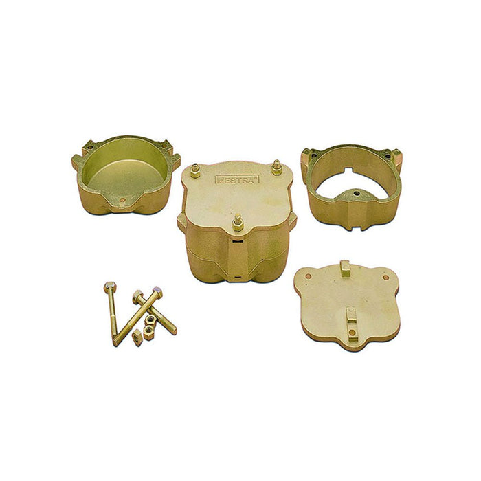 Moufle Laiton 3 Parties à Vis pour Cuisson Résine - Massilia Dental - Fournitures Matériel Cabinet Dentaire