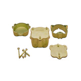 Moufle Laiton 3 Parties à Vis pour Cuisson Résine - Massilia Dental - Fournitures Matériel Cabinet Dentaire