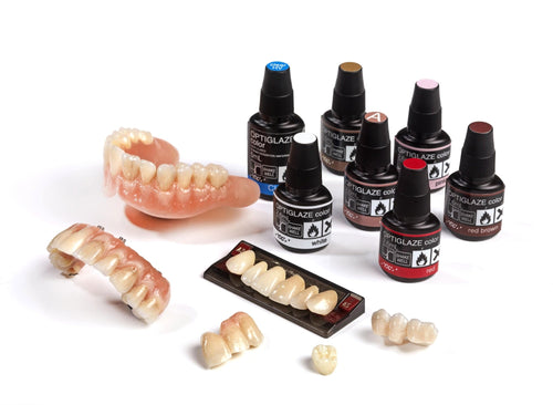Optiglaze Glasure Finition Prothèse Résine ou Composite - Massilia Dental - Fournitures Matériel Cabinet Dentaire