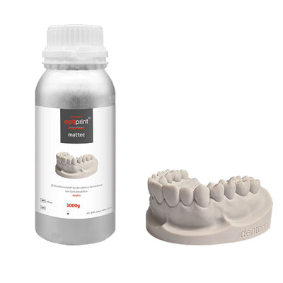 Optiprint Mattec impression modèles dentaires couleur gris clair