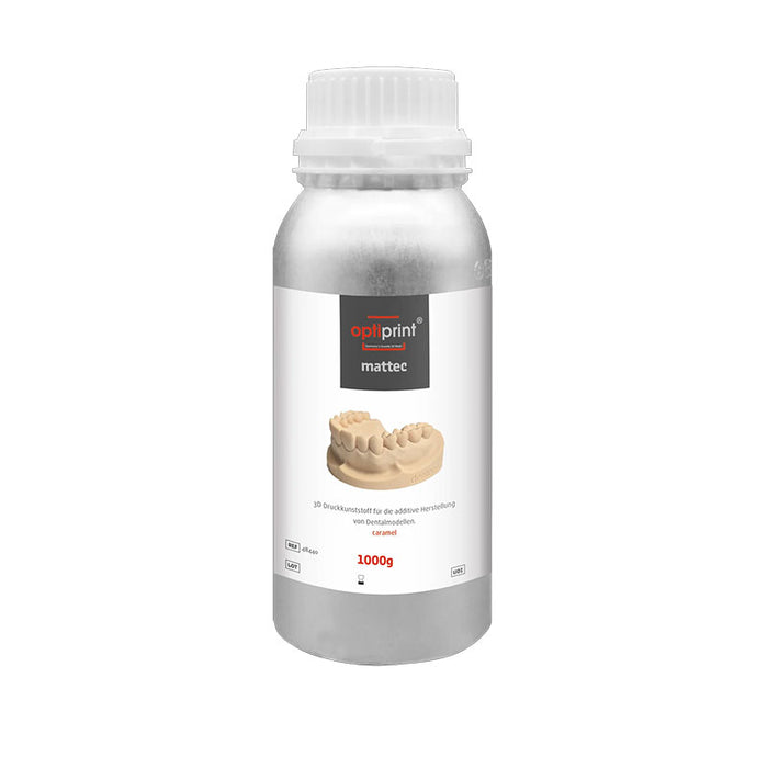 Optiprint Mattec Résine impression modèle dentaire flacon 1 kg