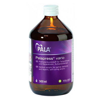 Palapress Vario Liquide Monomère 500 ml - Cuisson à Froid - Massilia Dental - Fournitures Matériel Cabinet Dentaire