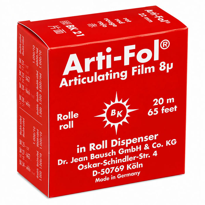 BK21 Arti-Fol 8 microns papier à articuler rouge - Bausch