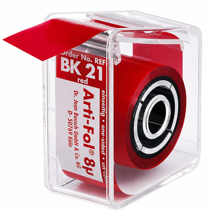 BK21 Arti-Fol 8µ Bausch papier à articuler rouge vue du rouleau
