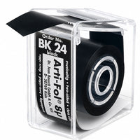 BK22 ARTICE TAP TO PAPER to articulate metallic 8µ Black 2 faces 20 m roller