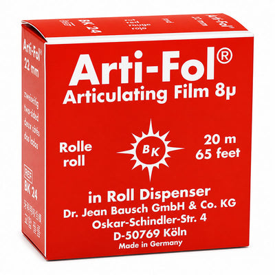 BK25 Arti-Fol Bausch papier à articuler 8µ rouge 2 faces vue de la boite