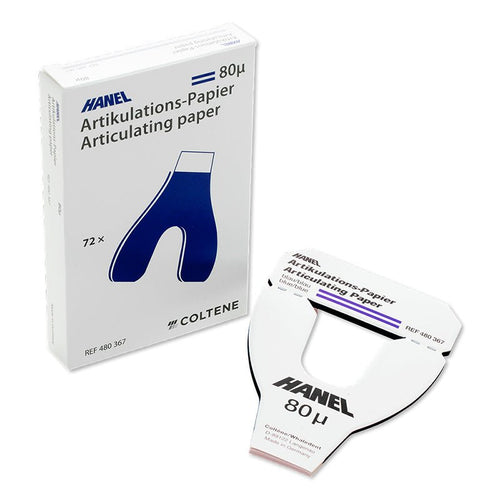 Hanel Papier à articuler Arcade Bleu 80µ Lot 6 carnets. - Massilia Dental - Fournitures Matériel Cabinet Dentaire