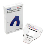 Hanel Papier à Articuler Arcade Bleu - Rouge 80µ - 6 Carnets. - Massilia Dental - Fournitures Matériel Cabinet Dentaire