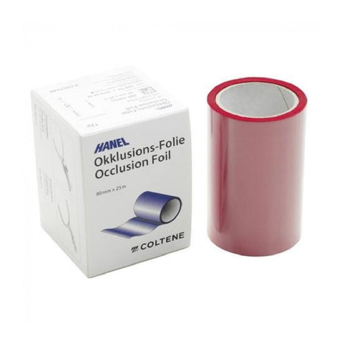 Hanel Papier Articuler 1 face 80 mm Rouge - Grande Largeur. - Massilia Dental - Fournitures Matériel Cabinet Dentaire