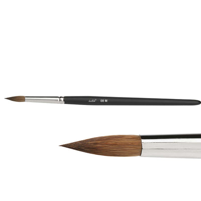 Pinceau Céramique N° 08 M - Initial GC - Poils Naturels - Massilia Dental - Fournitures Matériel Cabinet Dentaire