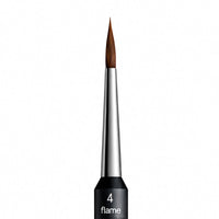 Pinceau céramique Lay:art Evo taille N°4 Flame Renfert vue tête du pinceau