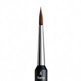 Pinceau céramique Lay:art Evo taille N°4 Flame Renfert vue tête du pinceau