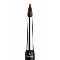 Pinceau céramique Lay:art Evo taille N°8 Flame Renfert vue entière