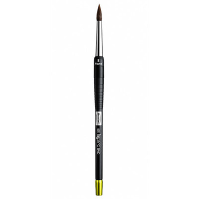 Pinceau céramique Lay:art Evo taille N°8 Flame Renfert vue entière
