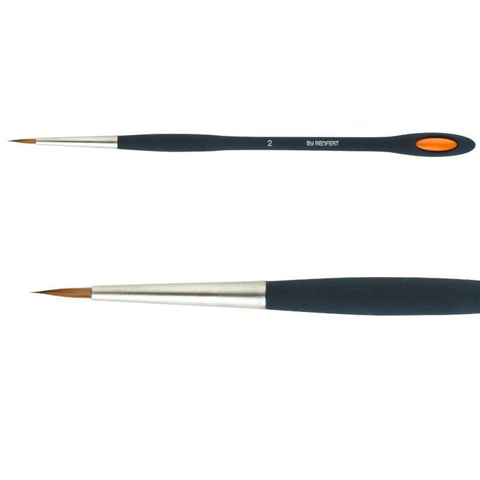 Pinceau Lay:art Style N° 2 Poils Naturels Renfert x 2 pièces - Massilia Dental - Fournitures Matériel Cabinet Dentaire