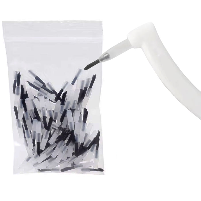 Pinceaux à Usage Unique Jetables + Manche - Sachet 100 pièces - Massilia Dental - Fournitures Matériel Cabinet Dentaire