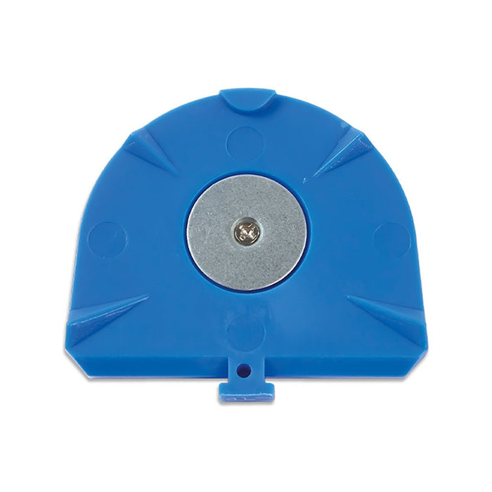 alt="Plaques à socle arrondies bleues avec rondelle Mestra - Massilia Dental fournitures matériel dentaire"