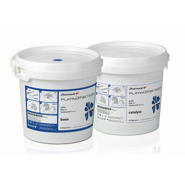Platinum 85 Touch - Silicone Addition Très Fin 4.3 + 4.3 Kg - Massilia Dental - Fournitures Matériel Cabinet Dentaire