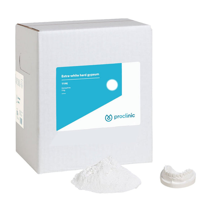 Plâtre Orthodontie Extra - Blanc Type IV Carton 5 Kg - Massilia Dental - Fournitures Matériel Cabinet Dentaire