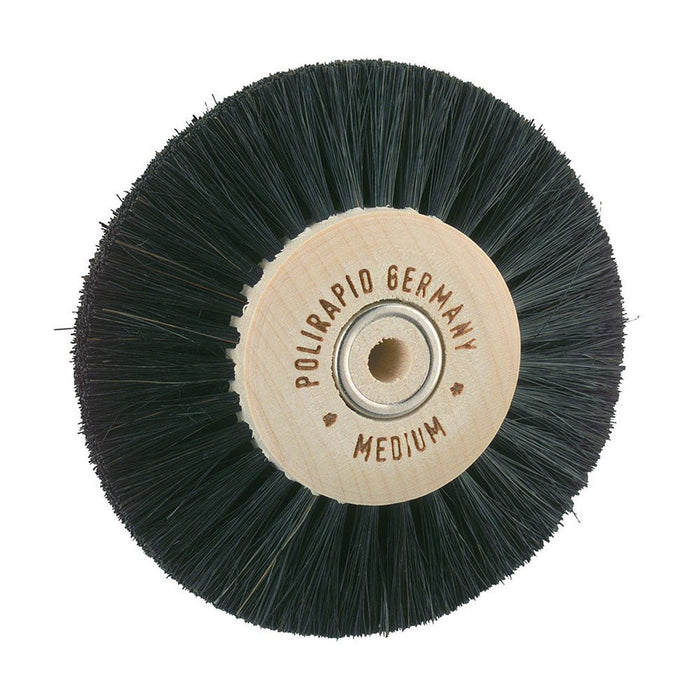 Brosse à Polir Polirapid - 3R55 mm Soie Noire Extra Dure. - Massilia Dental - Fournitures Matériel Cabinet Dentaire